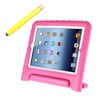 StylePro, iPad 10th and 11th generation Kids Case with Kids Stylus, pink.