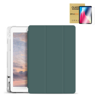 StylePro combo, iPad 10th and 11th generation folio case +withscreen-protector, green.