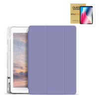 StylePro combo, iPad 10th and 11th generation folio case + screen-protector, purple.