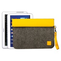 Gecko, felt sleeve for iPad, Samsung and tablet up to 10.2", yellow