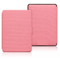 Kindle case, fabric cover for Kindle  11th generation basic 2022, 6", pink