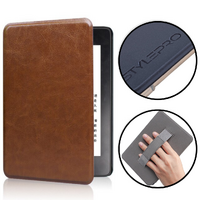 Kindle case with hand-strap for Kindle 11th generation, 6" Kindle Basic 2022, brown.