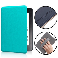 Kindle case with hand-strap for Kindle 11th generation, 6" Kindle Basic 2022, ice blue.