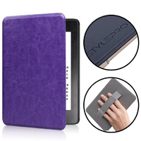 Kindle case with hand-strap for Kindle 11th generation, 6" Kindle Basic 2022, purple.