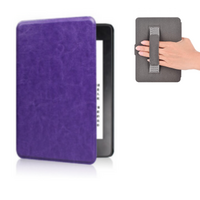 Kindle case with hand-strap for Kindle 11th generation, 6" Kindle Basic 2022, purple.