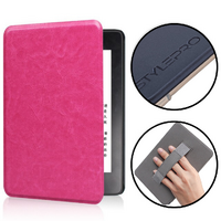 Kindle case with hand-strap for Kindle 11th generation, 6" Kindle Basic 2022, rose red.