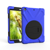 StylePro, shockproof case with rotating stand for iPad 7th & 8th gen, 10.2” blue