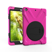 StylePro, shockproof case with rotating stand for iPad 7th & 8th gen, 10.2” pink