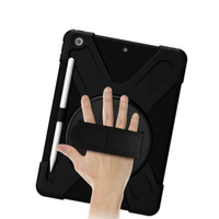 StylePro, shockproof case with hand strap & rotating stand for iPad Air 5, 10.9” black