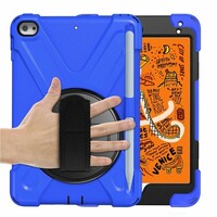StylePro, shockproof case with hand strap & rotating stand for iPad 7th & 8th gen, 10.2” blue