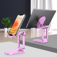 StylePro, adjustable & foldable phone & tablet stand pink